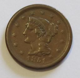 1851 LARGE CENT