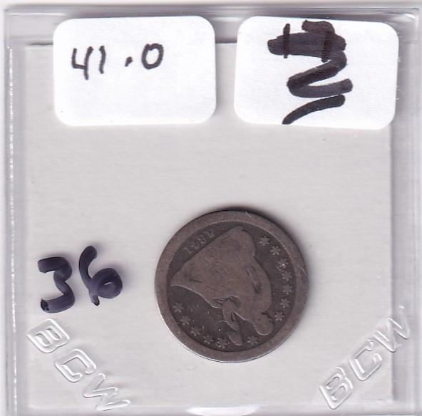 1841-O SEATED DIME