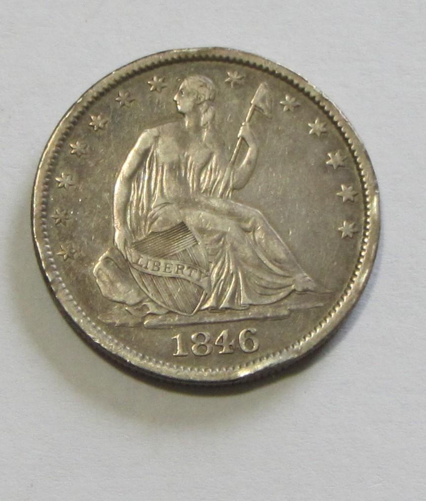 1846-O SEATED HALF