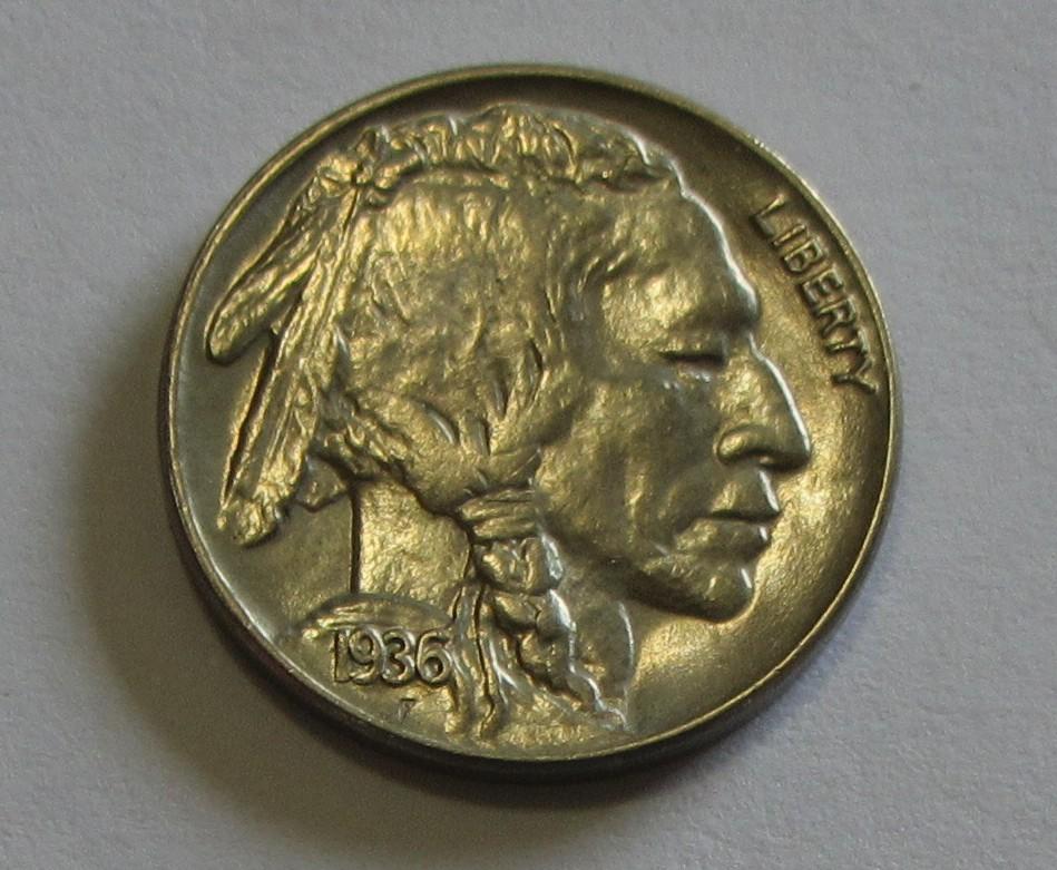 1936 GEM BUFFALO NICKEL