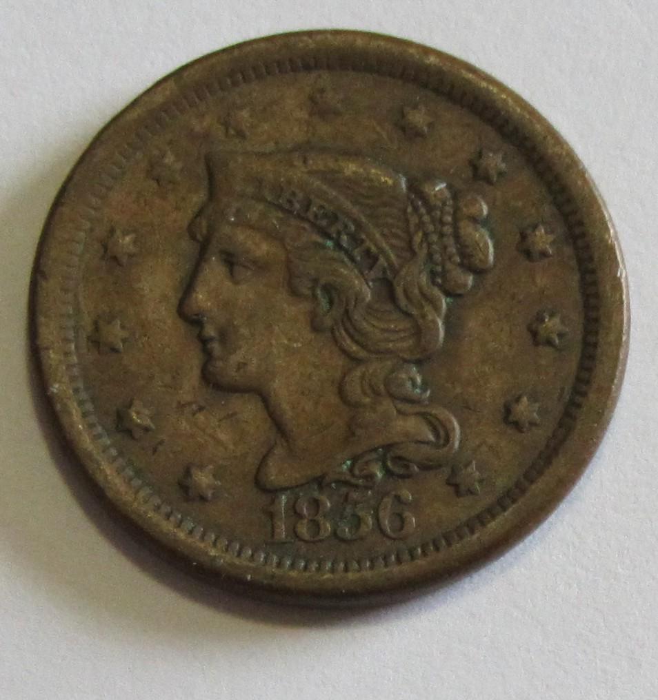 1856 BRAID LARGE CENT