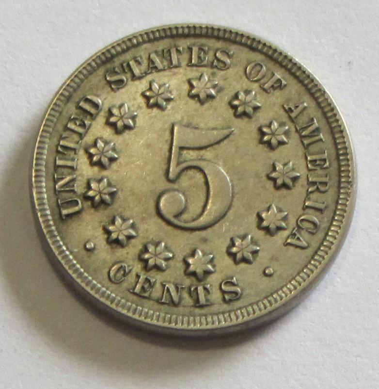 1869 SHIELD NICKEL