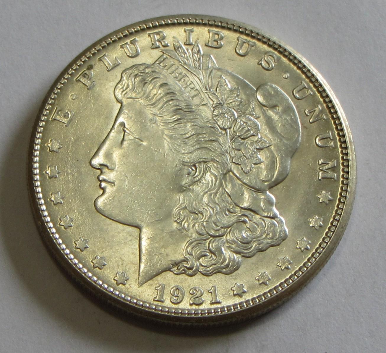 1921-S MORGAN SILVER DOLLAR