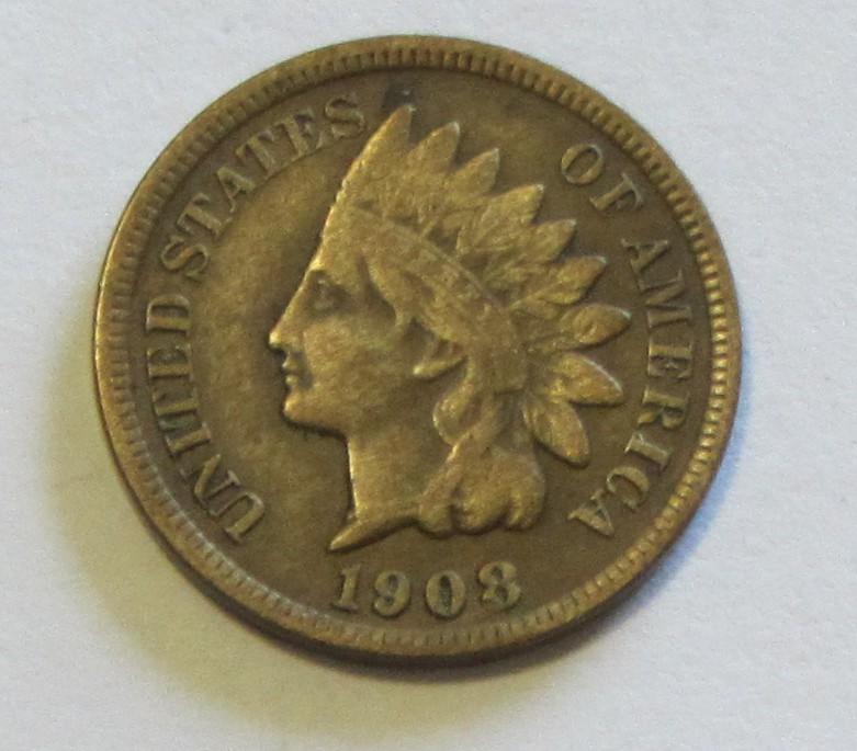 SEMI KEY 1908-S INDIAN HEAD CENT