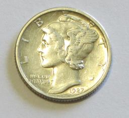 1927-D MERCURY DIME