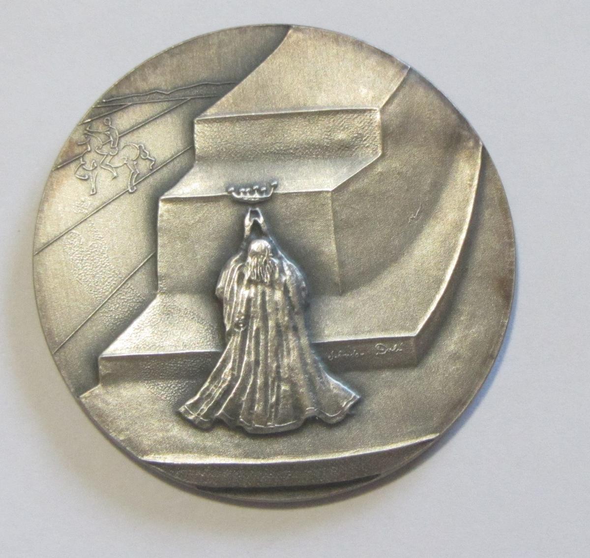 RARE SALVADOR DALI .999 FINE SILVER MEDALLION 1975 50 GRAMS