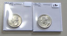 2 SILVER QUARTERS