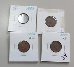 4 INDIAN HEAD CENT LOT
