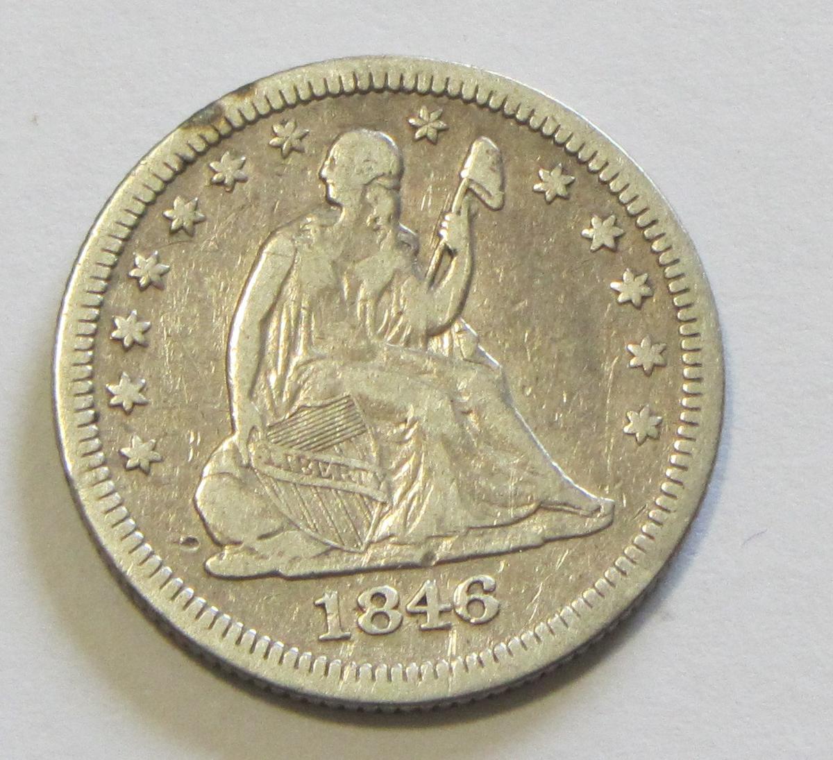 1846 SEATED QUARTER