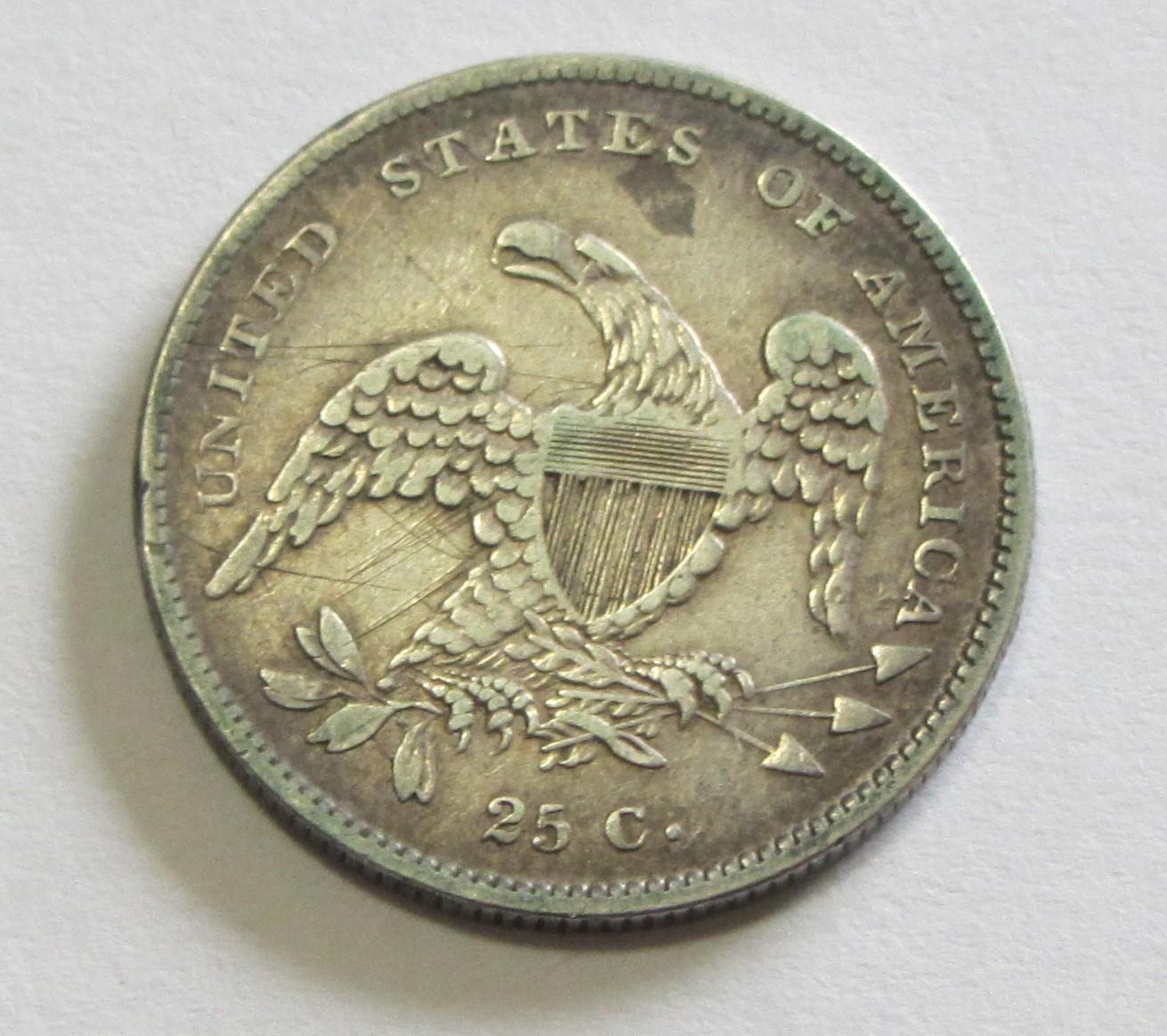 1831 CAPPED BUST QUARTER REVERSE SCRATCHES