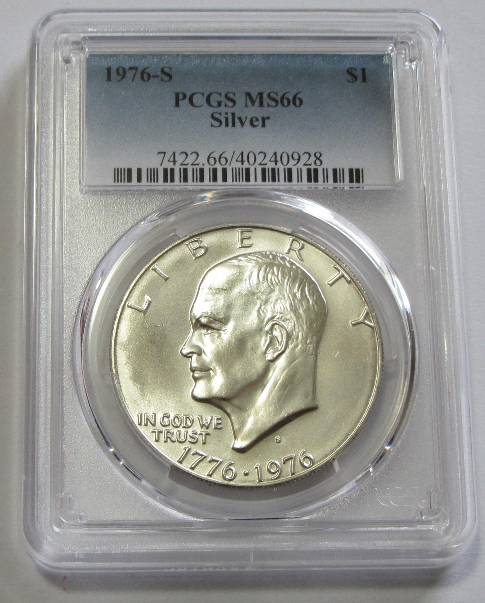 $1 1976-S SILVER IKE PCGS 66