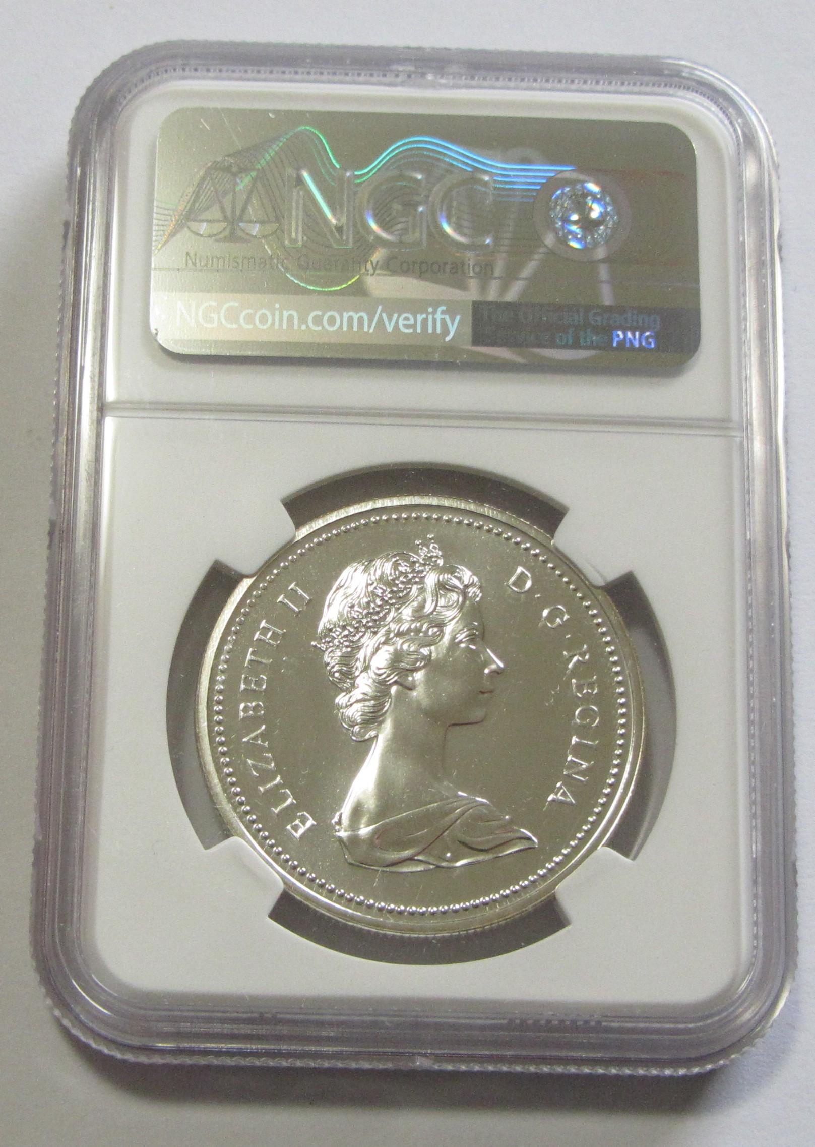 1975 SILVER CANADA NGC 68