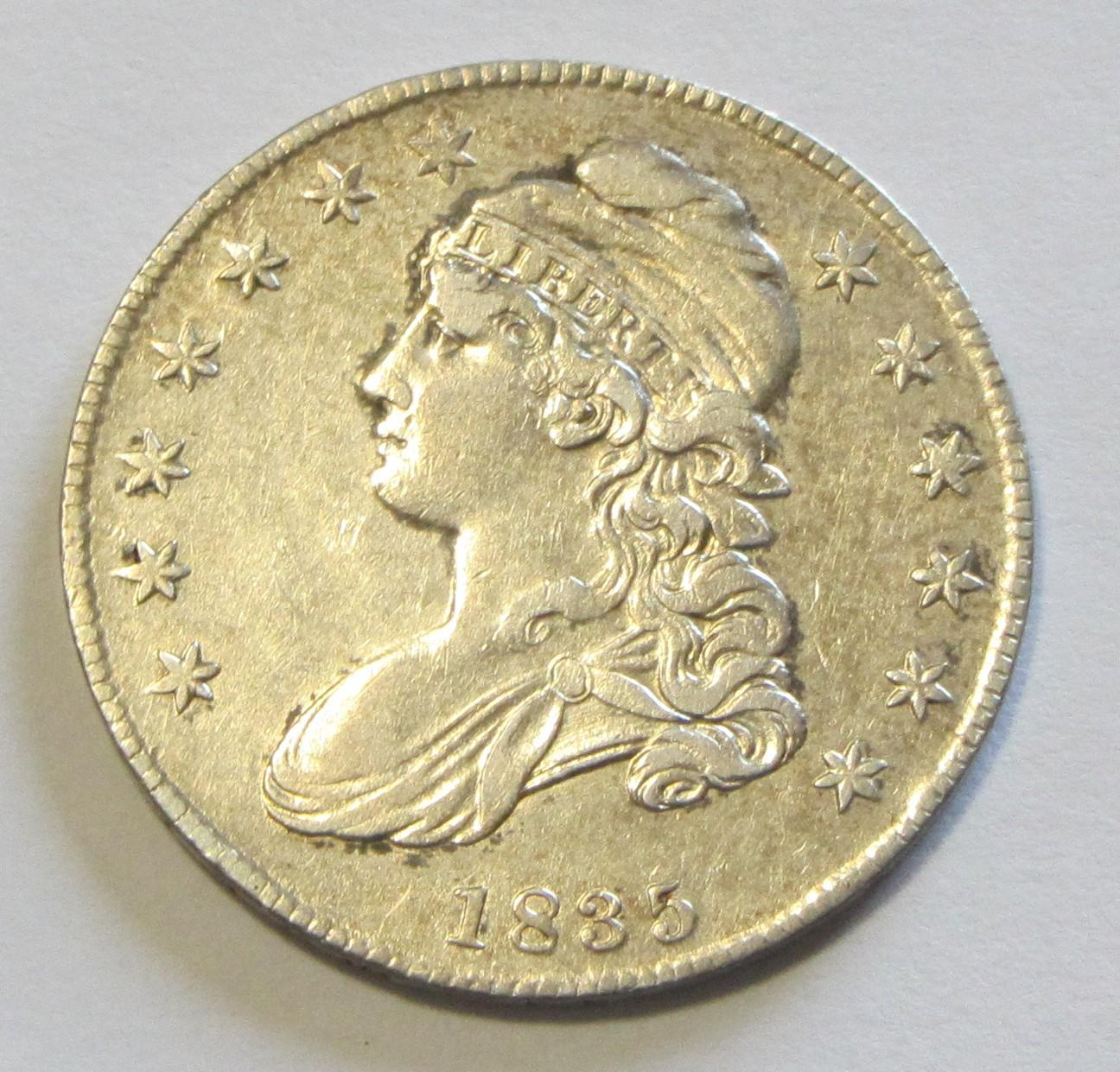 1835 CAPPED BUST HALF DOLLAR