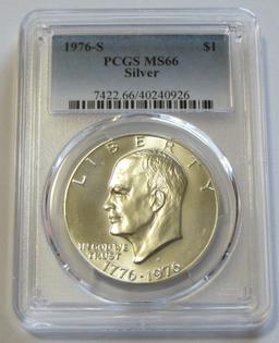 $1 1976-S SILVER IKE PCGS 66