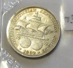 1892 COLUMBIAN EXPO SILVER HALF