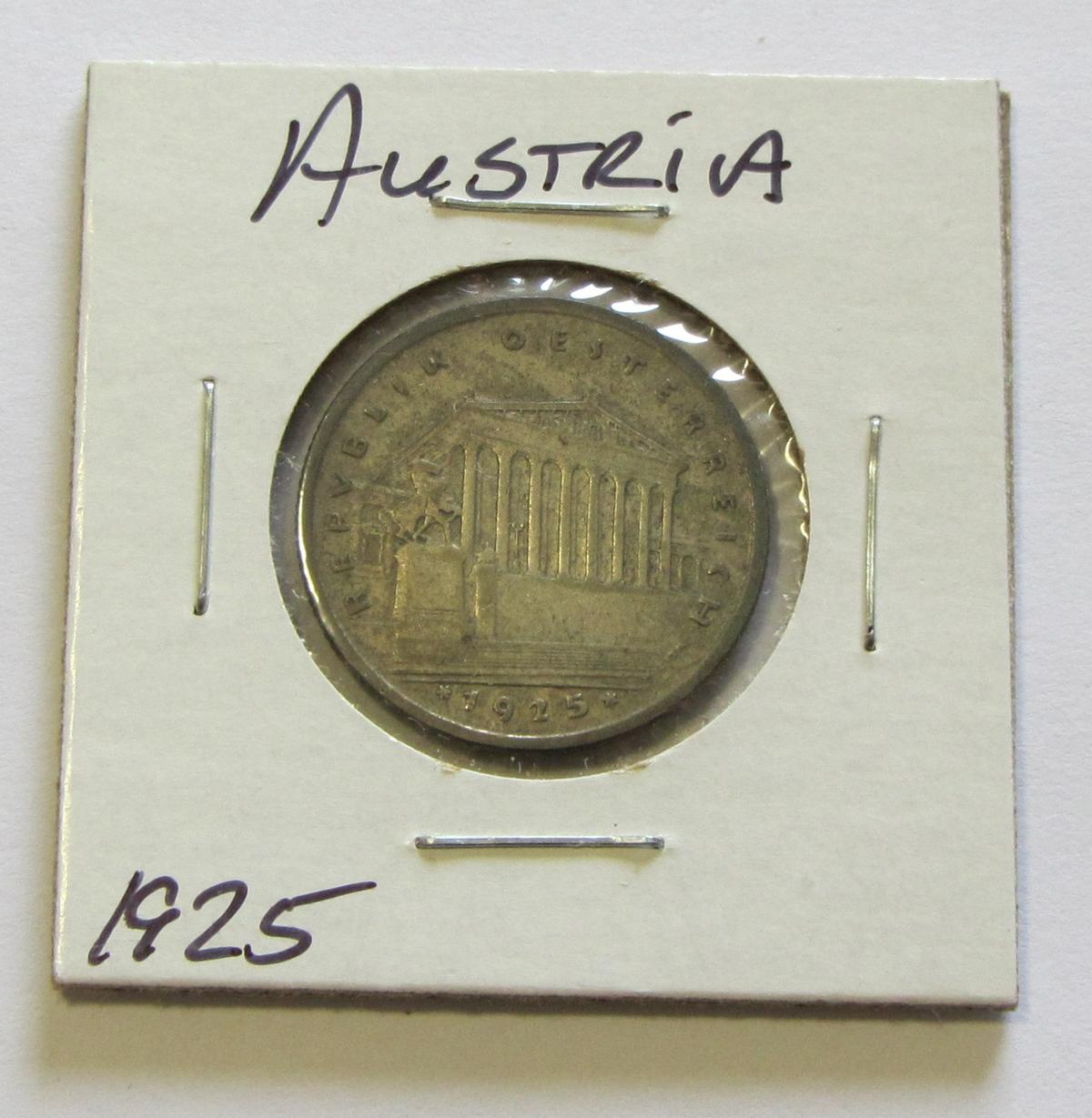 1925 SILVER AUSTRIA SHILLING