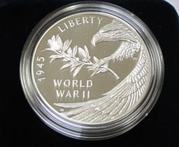 JUST RELEASED 2020 WORLD WAR II PROOF SILVER MEDAL