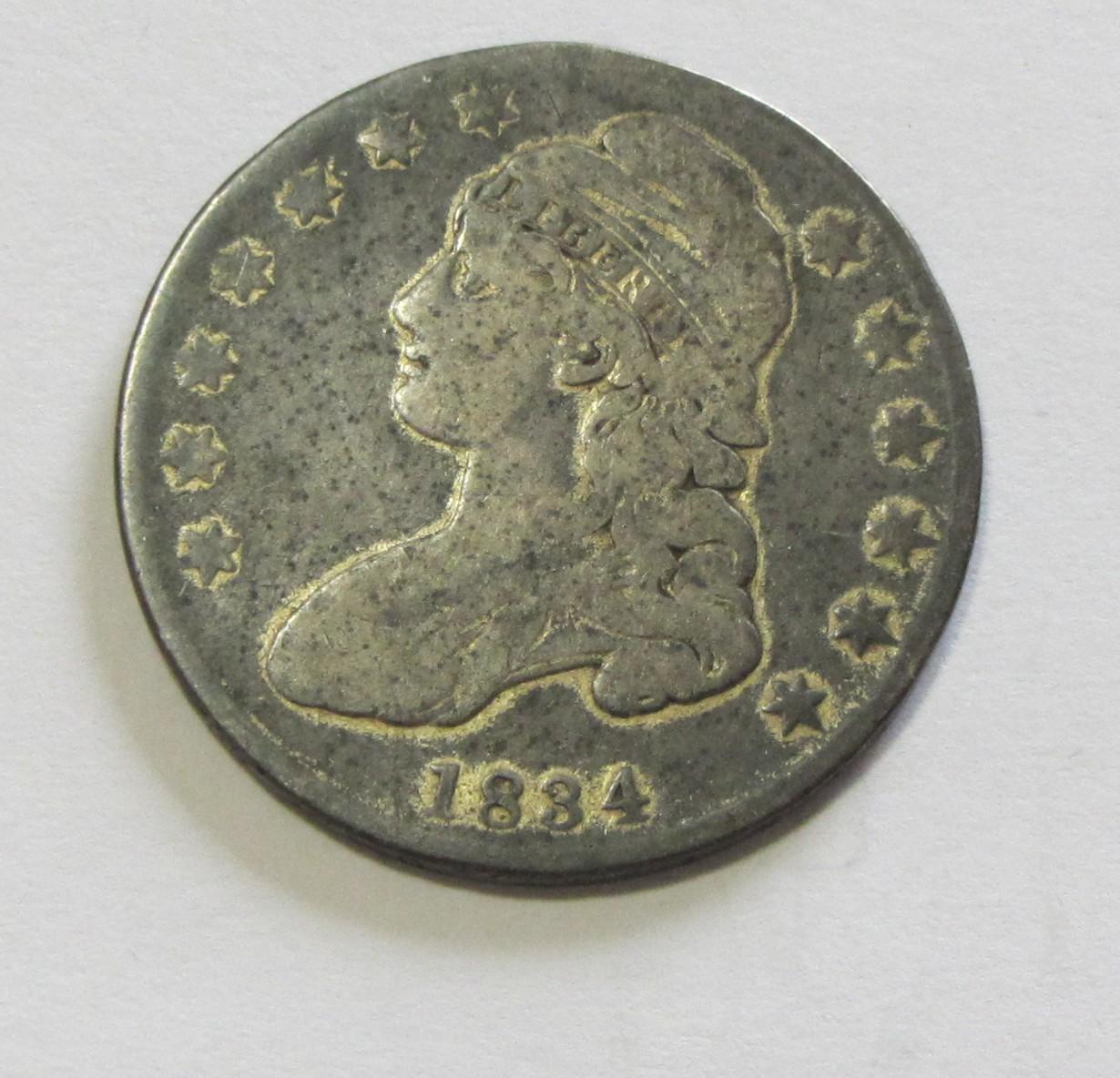 1834 CAPPED BUST HALF