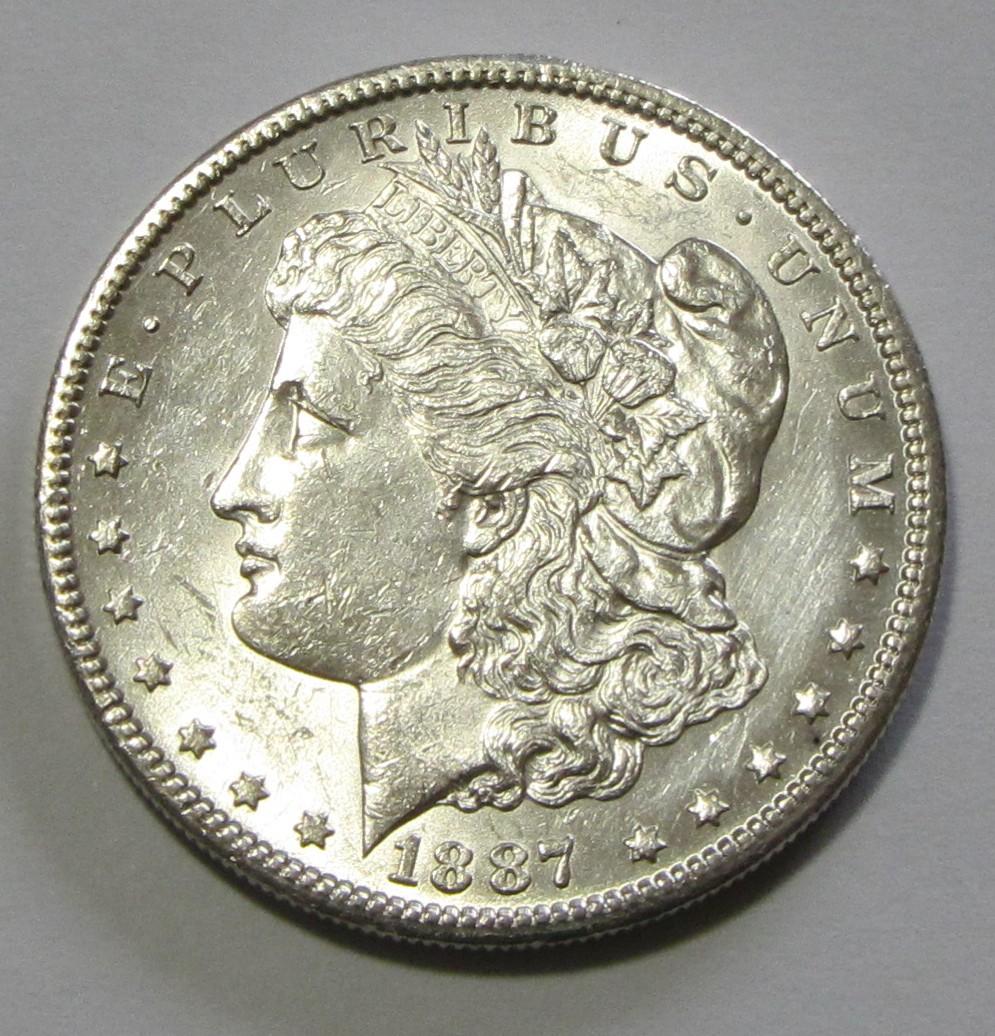 BETTER DATE $1 1887-S BU MORGAN