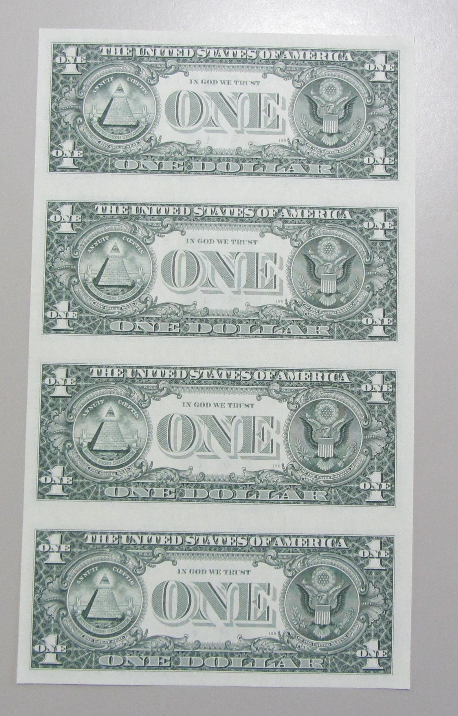 $1 SHEET OF 4 1985 DALLAS DISTRICT FEDERAL RESERVE NOTES