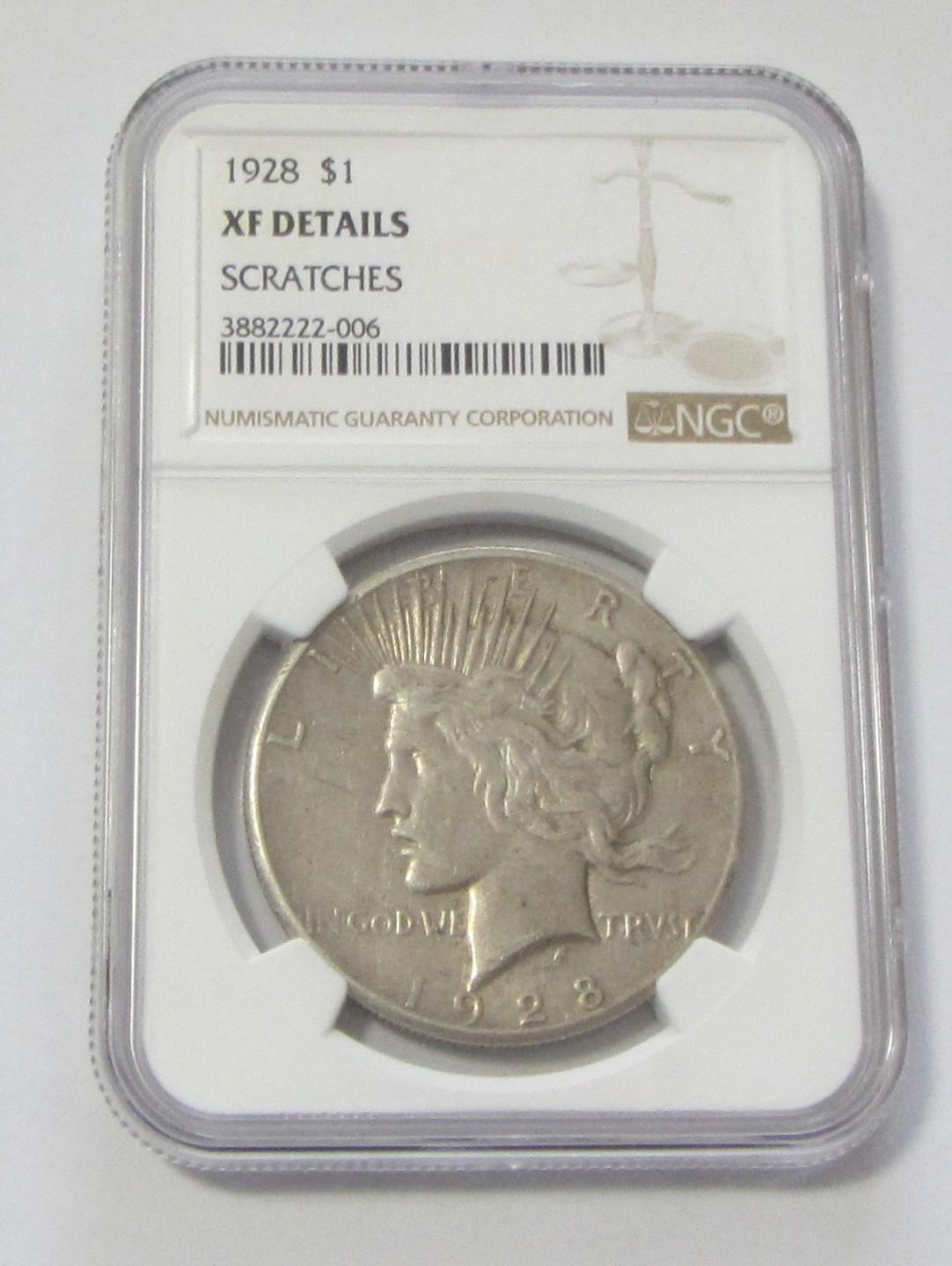 KEY DATE 1928 $1 PEACE NGC