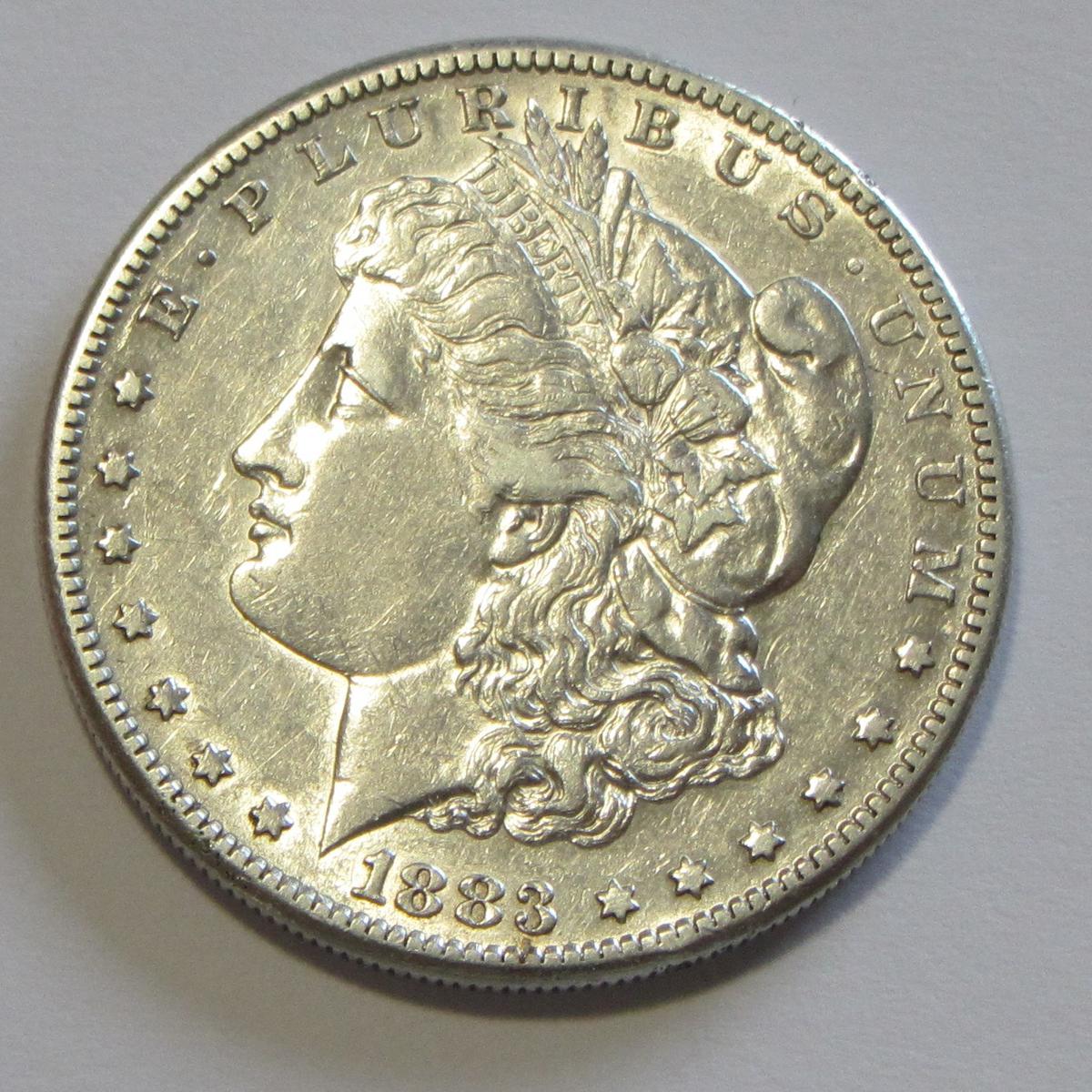 $1 1883-S MORGAN SILVER DOLLAR