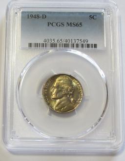 1948-D NICKEL PCGS MS 65 GEM