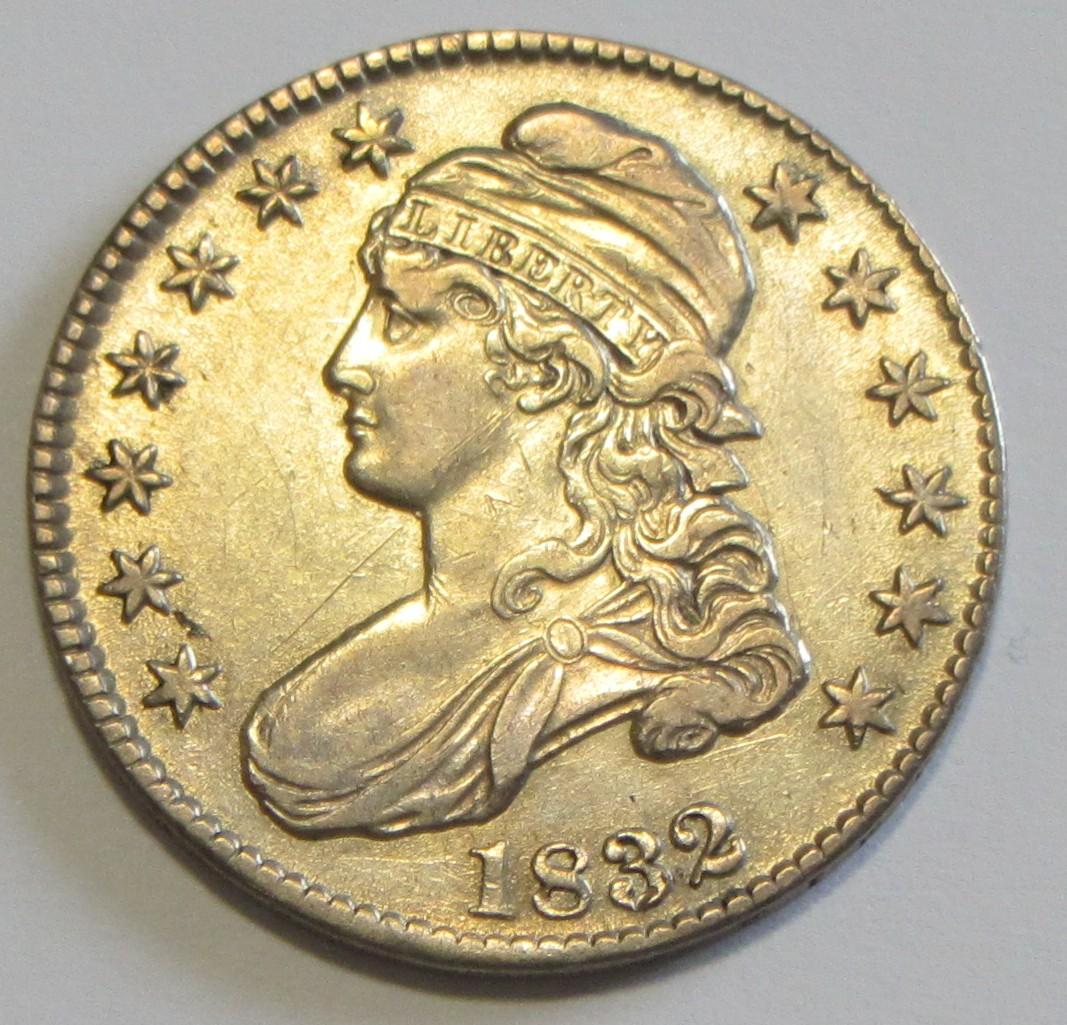 1832 HIGH GRADE CAPPED BUST HALF DOLLAR