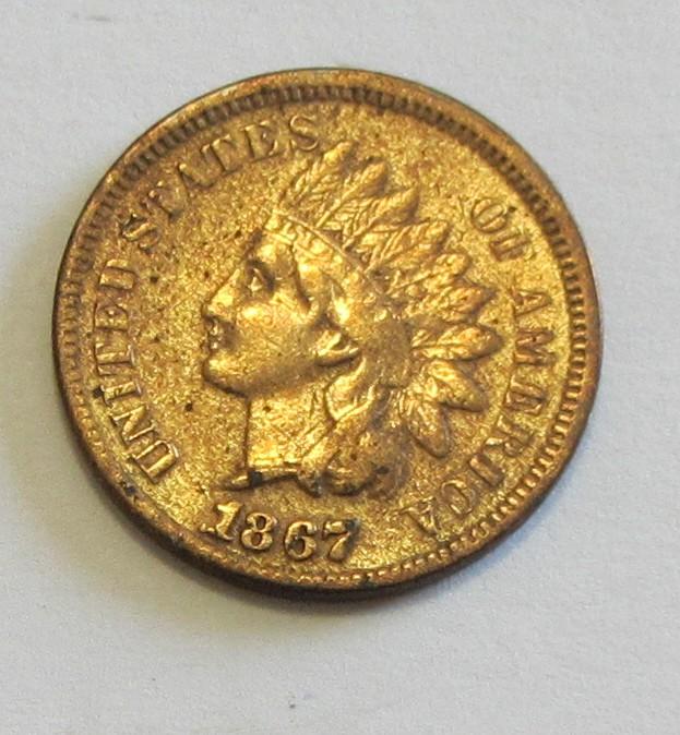 1867 INDIAN HEAD CENT BETTER DATE