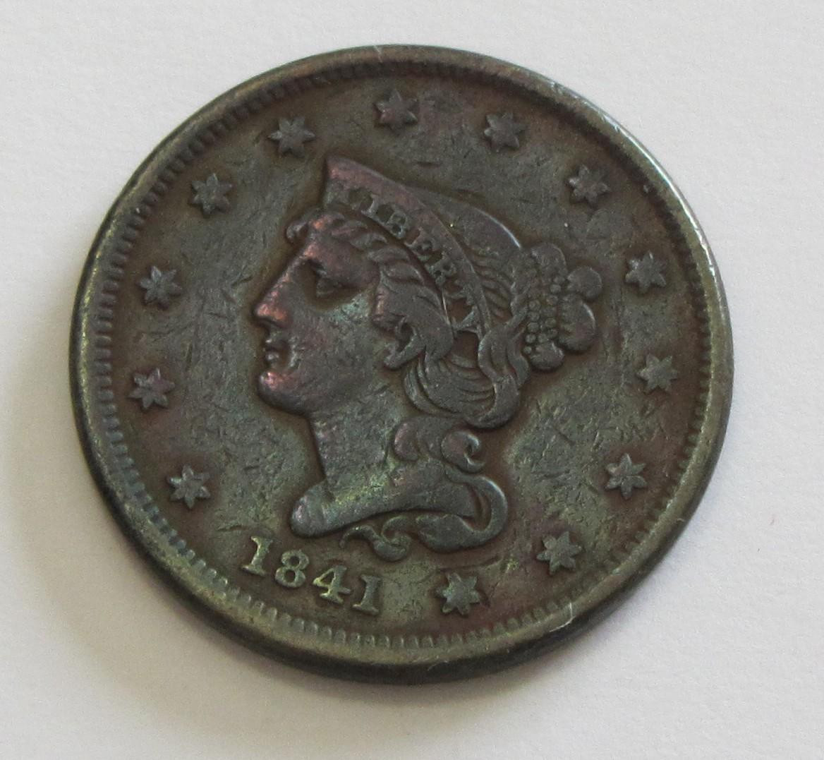 1841 LARGE CENT