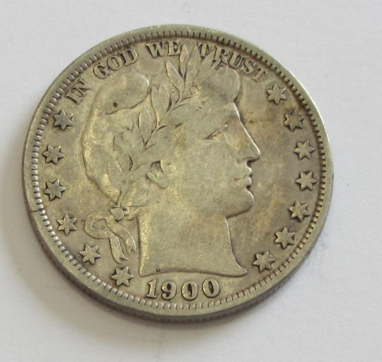 1900-O BARBER HALF