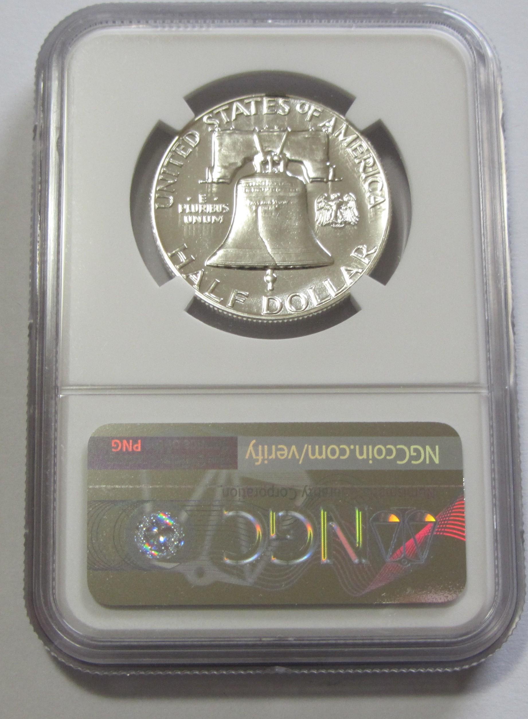 1958 FRANKLIN PROOF NGC 66