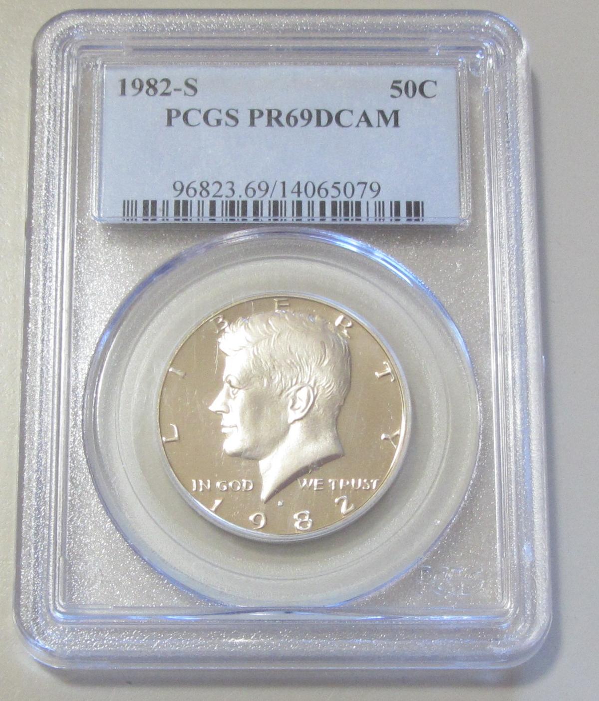 1982-S KENNEDY PROOF PCGS 69