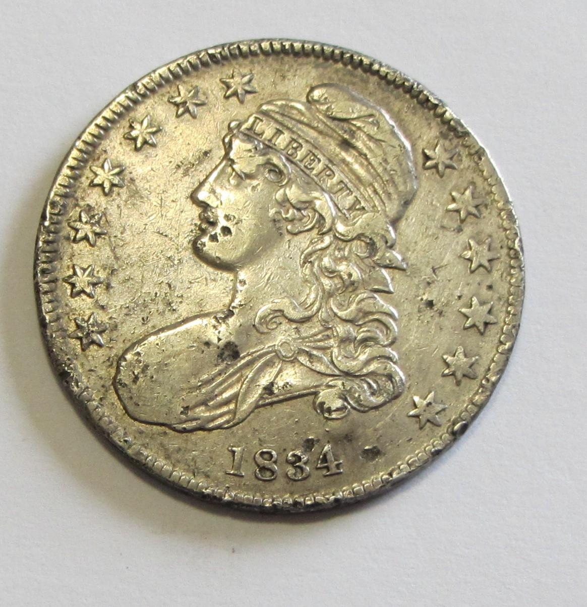 1834 CAPPED BUST HALF