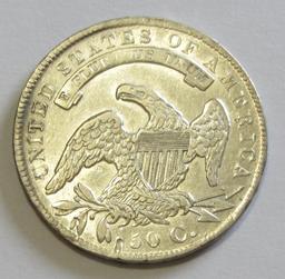 SHARP 1834 CAPPED BUST HALF DOLLAR