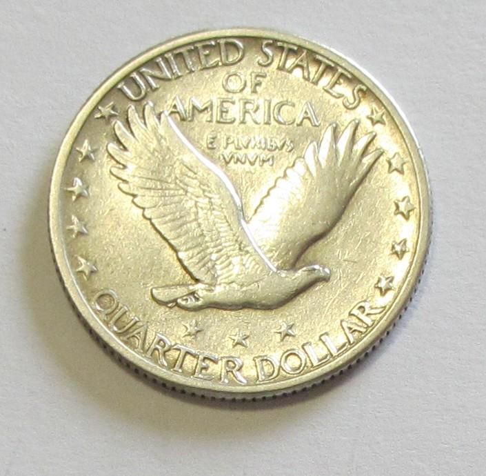 HIGH GRADE 1929 STANDING QUARTER