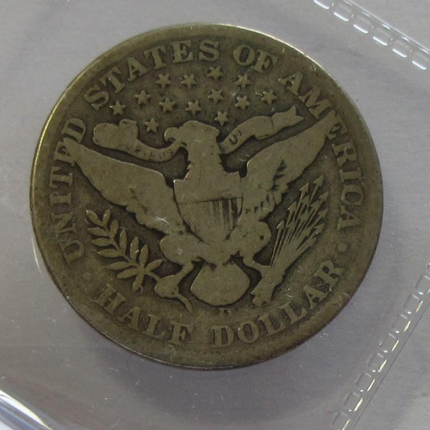 1908-D BARBER HALF