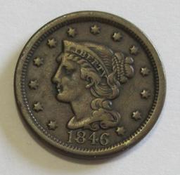 1846 BRAIDED LARGE CENT