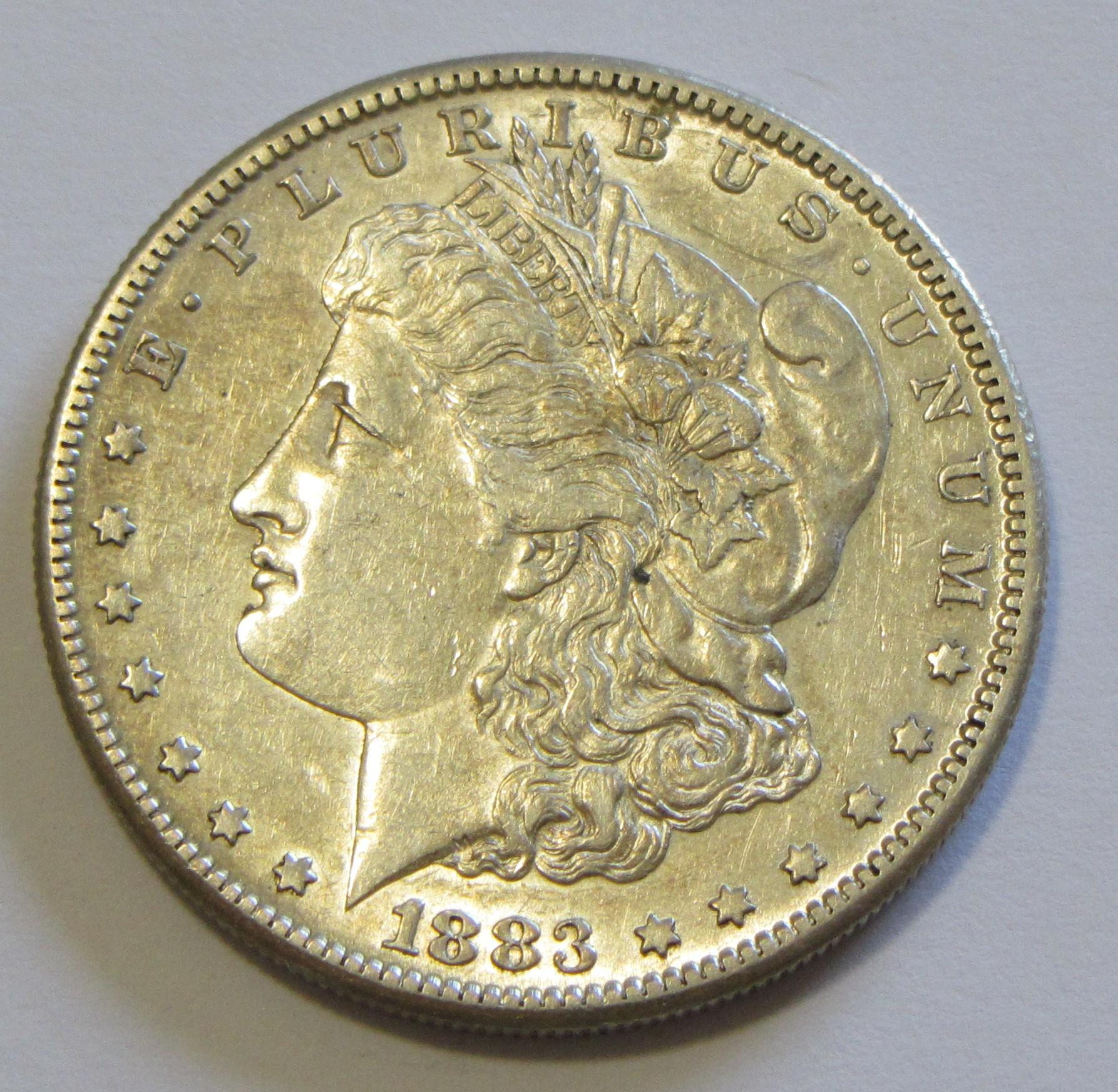 $1 1883-S MORGAN SILVER DOLLAR