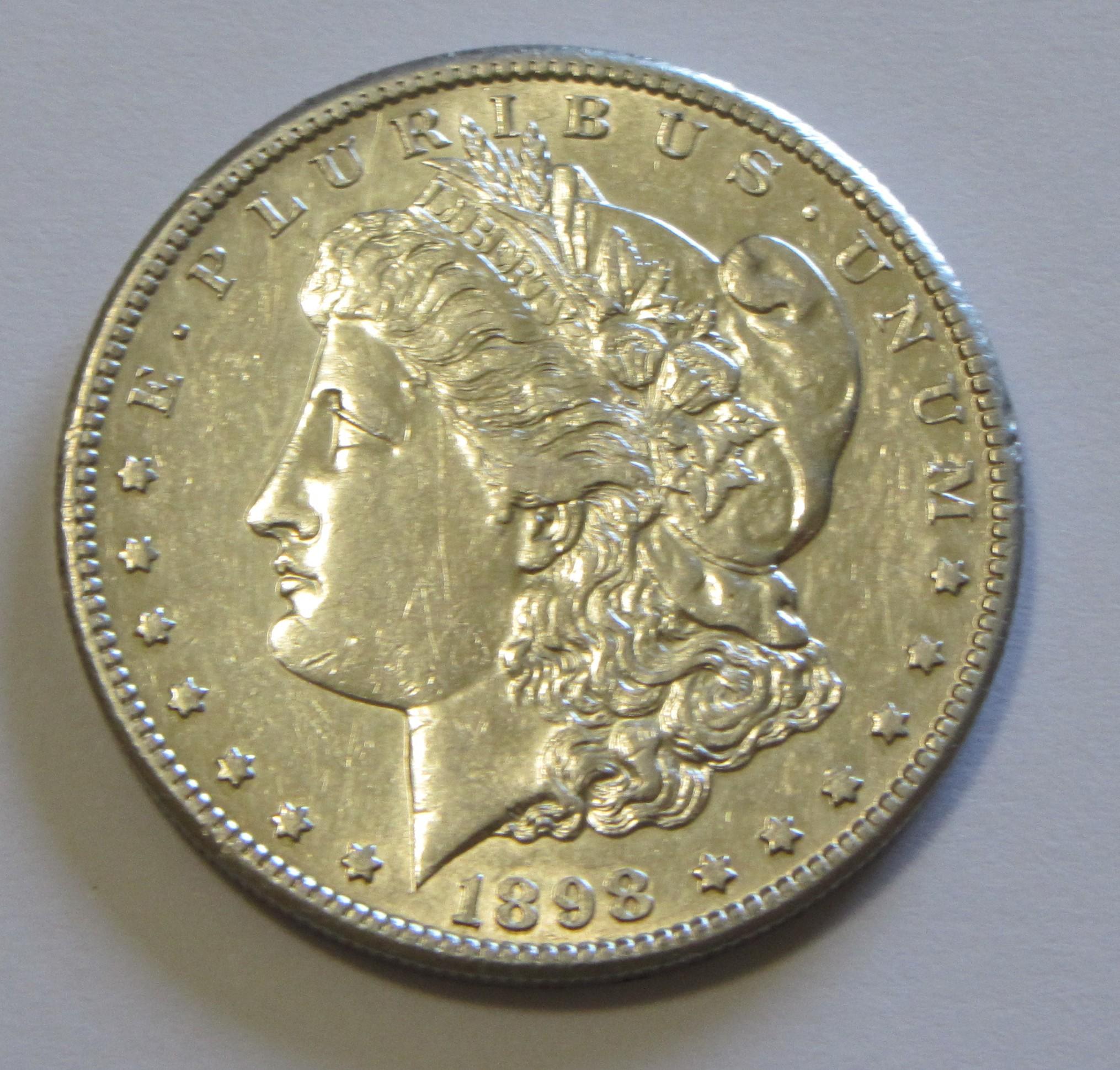 $1 1898-S MORGAN SILVER DOLLAR