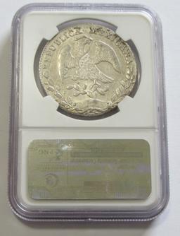 1886 PI MR MEXICO BURIED TREASURE NGC 8 REALE