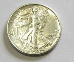 1943 WALKING LIBERTY HALF