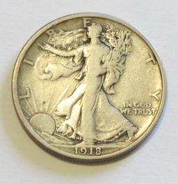 1918-S WALKING LIBERTY HALF