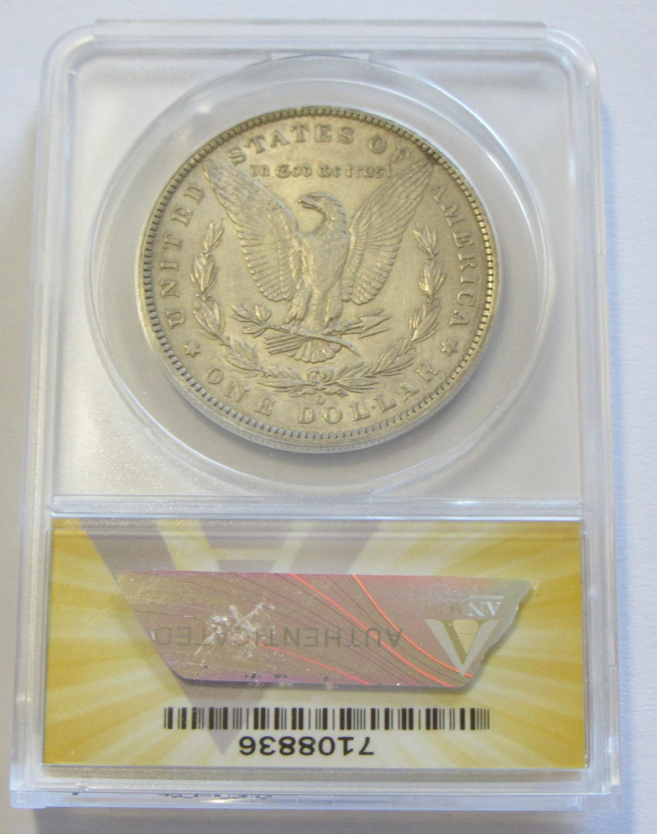 $1 1886-O MORGAN ANACS AU
