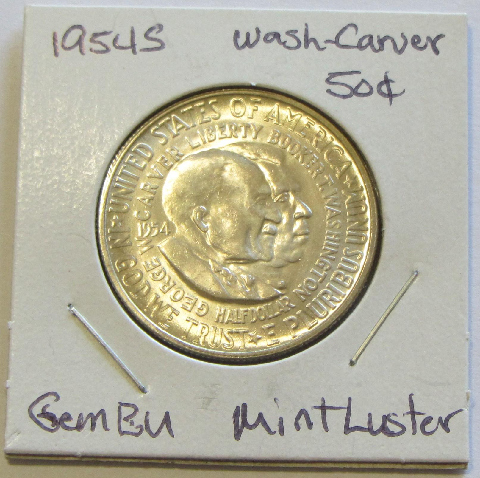 BU 1954-S WASHINGTON CARVER COMMEMORATIVE