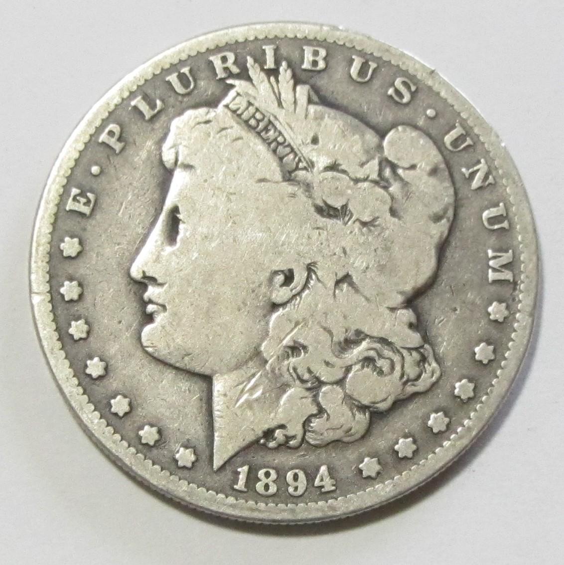 $1 1894-S MORGAN SILVER DOLLAR