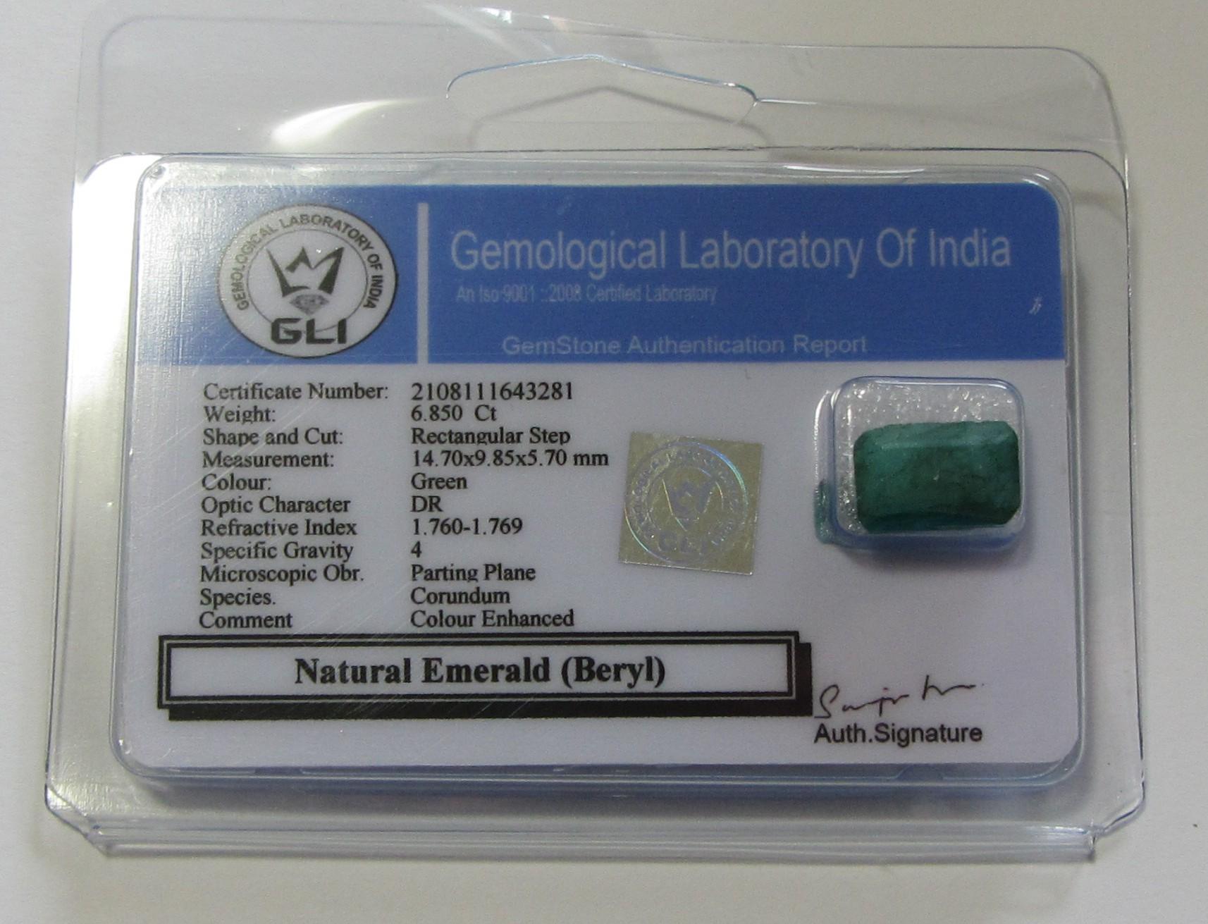 6.850 CT EMERALD