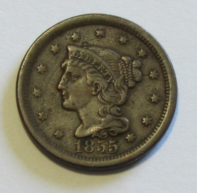 1885 BRAIDED HAIR LARGE CENT