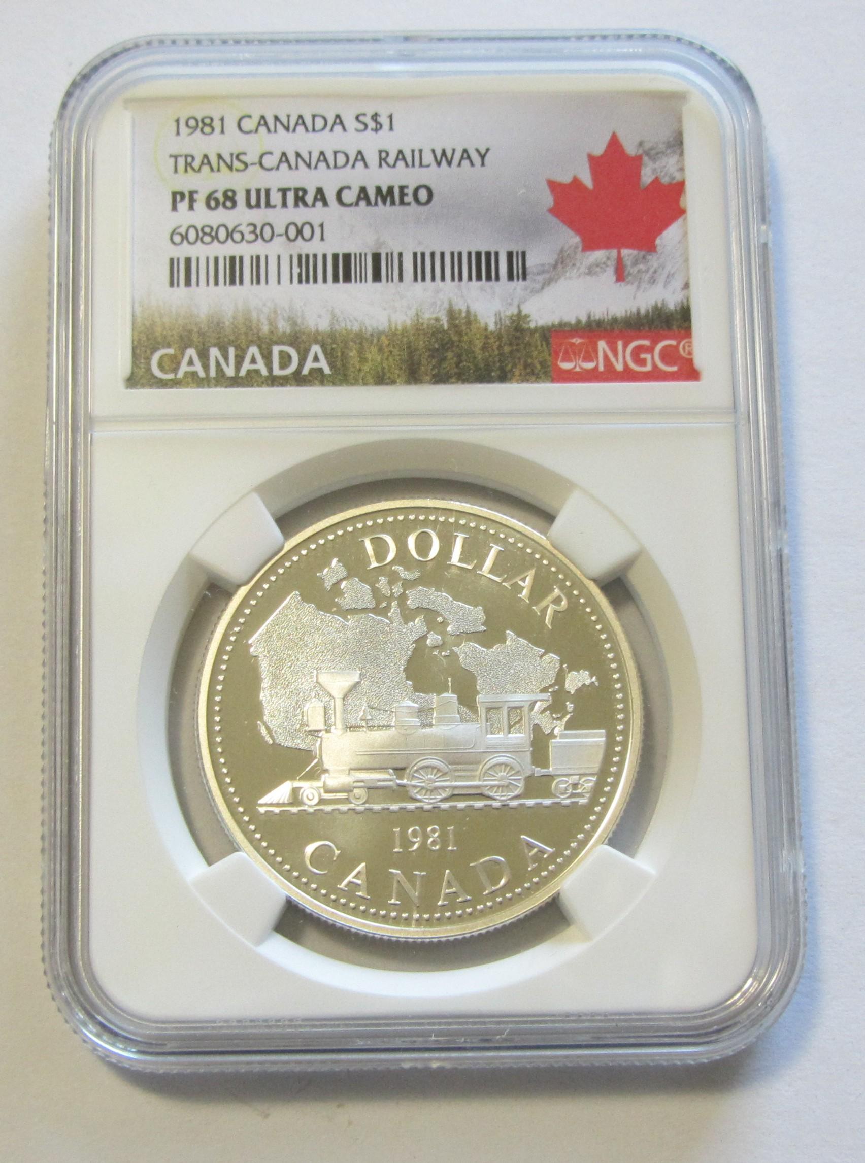 $1 SILVER 1981 CANADA NGC 68