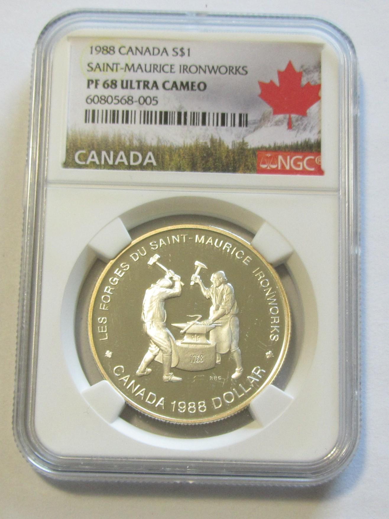 $1 1988 CANADA NGC 68
